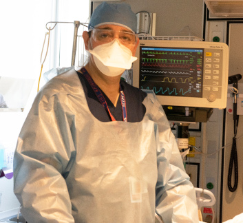 Photo of Dr. François Marquis, head of the Intensive Care Unit at Maisonneuve-Rosemont Hospital