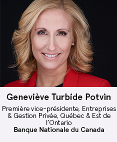Genevieve Turbide Potvin - premiere vice-présidente Banque Nationale du Canada